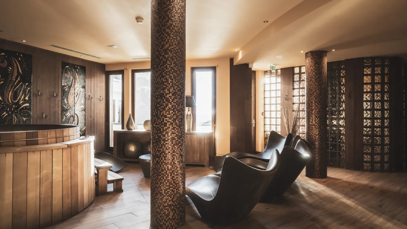 Espace détente du Hameau du Kashmir à Val Thorens 