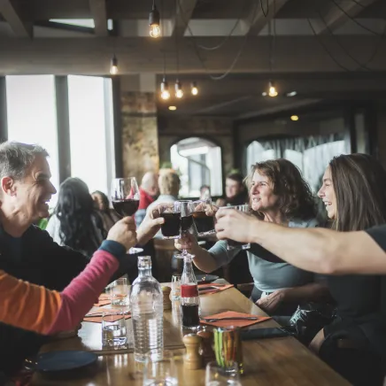 Repas en famille à Il Gusto à Val Thorens