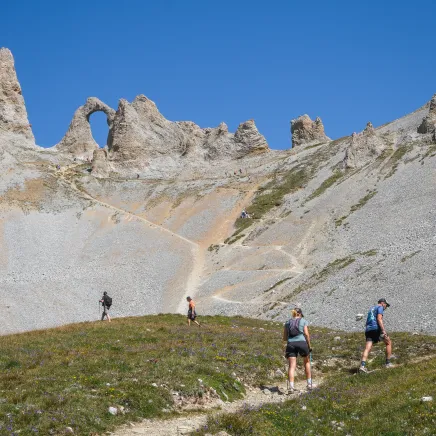 Randonnée en montagne, dans les Alpes