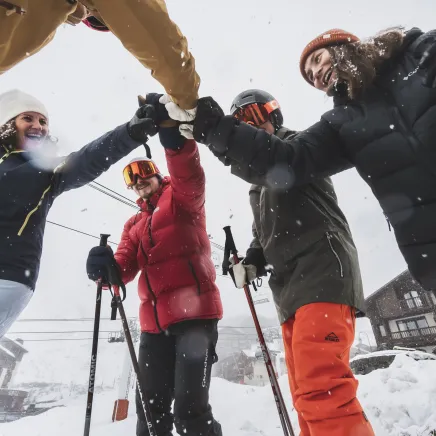 Partagez un moment en famille, sur les pistes de skis de Val Thorens 