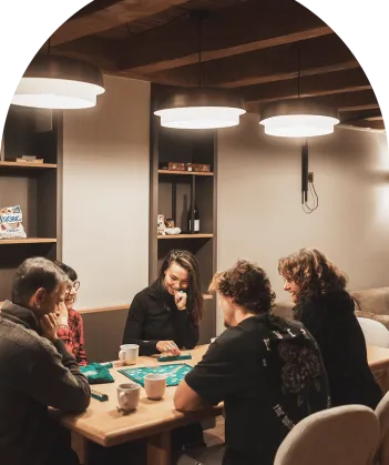 Jeux en famille à l'Oxalys, à Val Thorens. 
